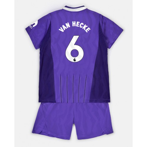 Stroje piłkarskie Tottenham Hotspur Jan Paul van Hecke #6 Koszulka Trzeciej dla dzieci 2026-27 Krótki Rękaw (+ szorty)